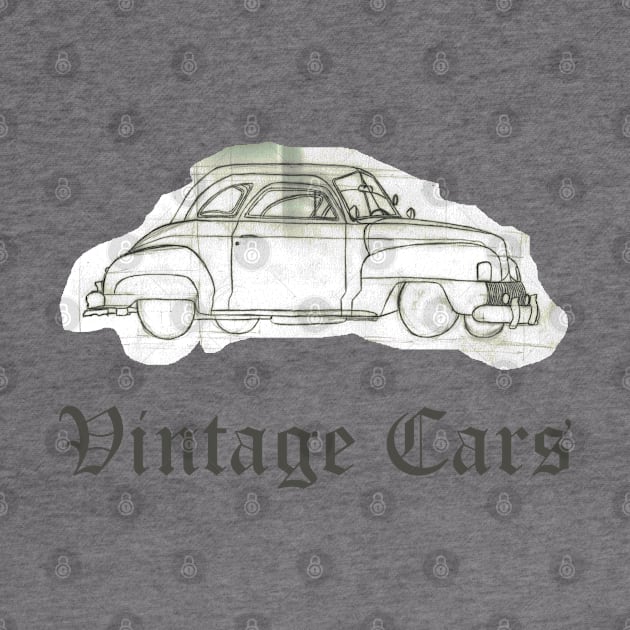 Vintage Cars Weathered Scrapbook Car by Maries Papier Bleu